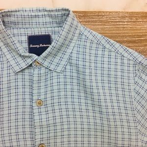 Tommy Bahama Silk Short Sleeve Button Up Shirt